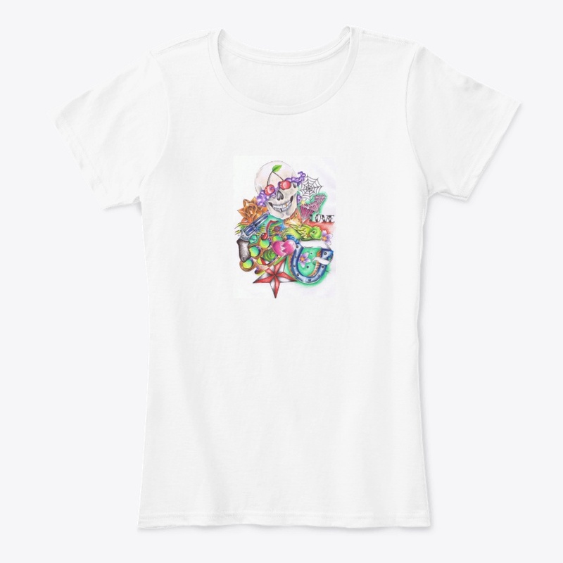 new skull printed man tshirt 
