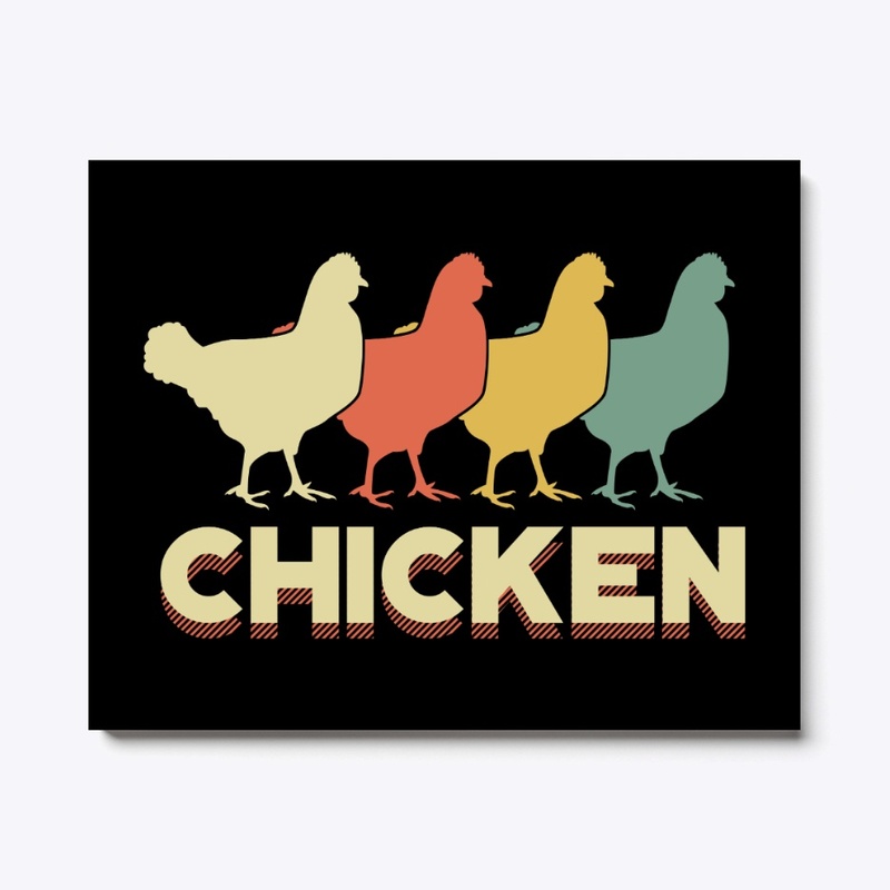 Silhouette Vintage Chicken Lover Gift