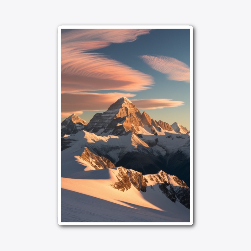 Born to Win: Sunrise On SnowCapped Peaks