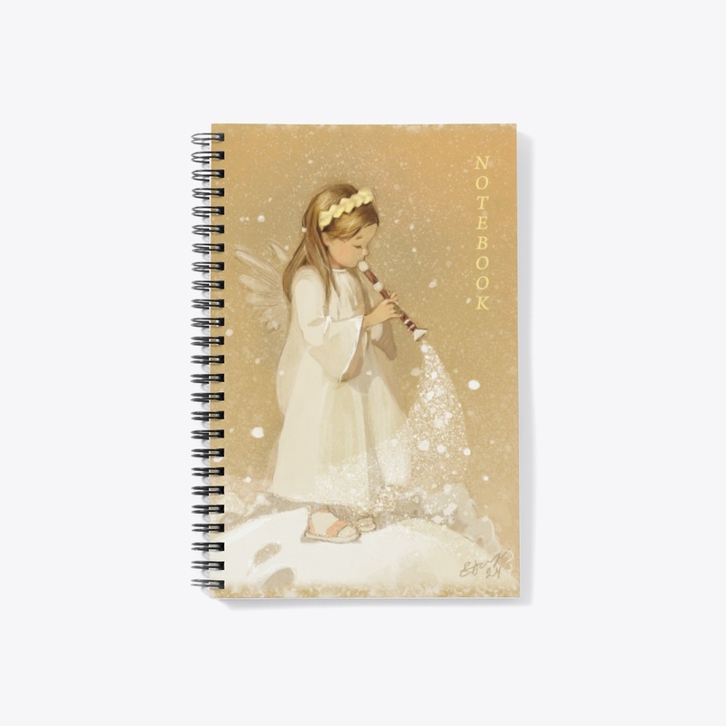 Christmas angel. Notebook.