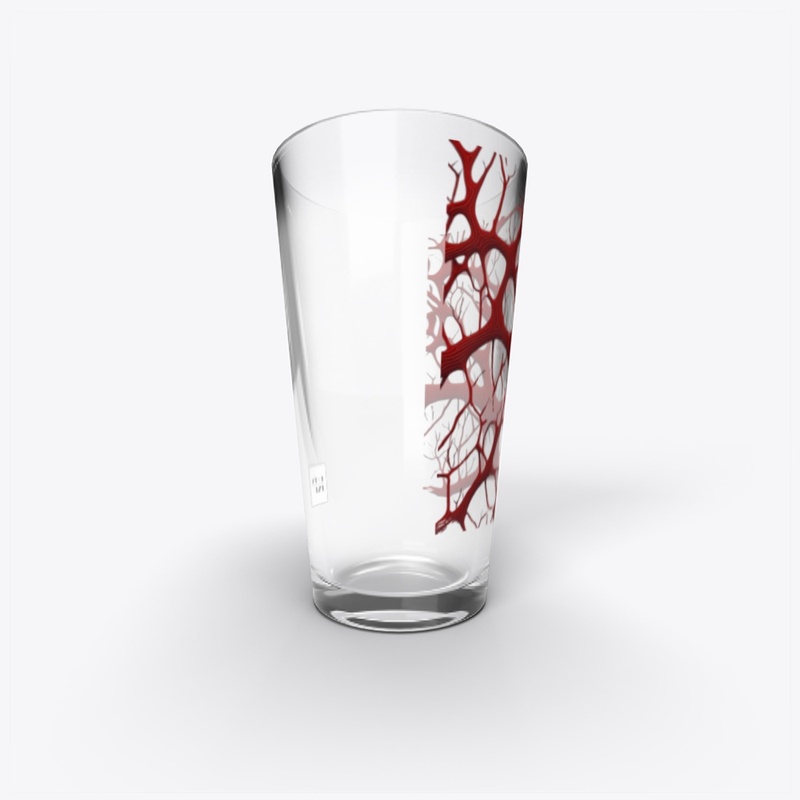 Red blood veins illustration
