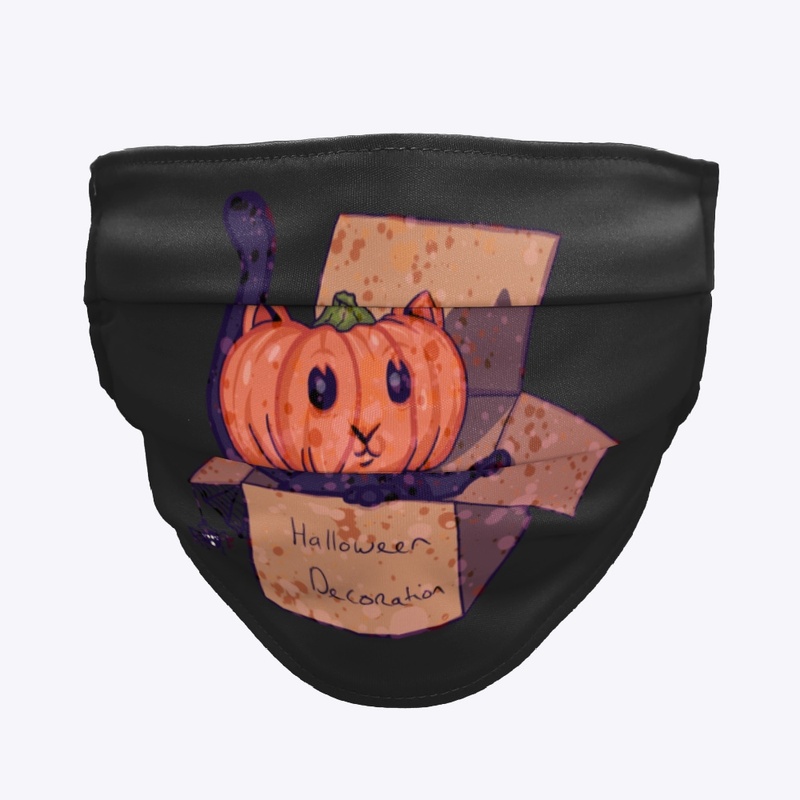 Halloween Pumpkinhead Cat