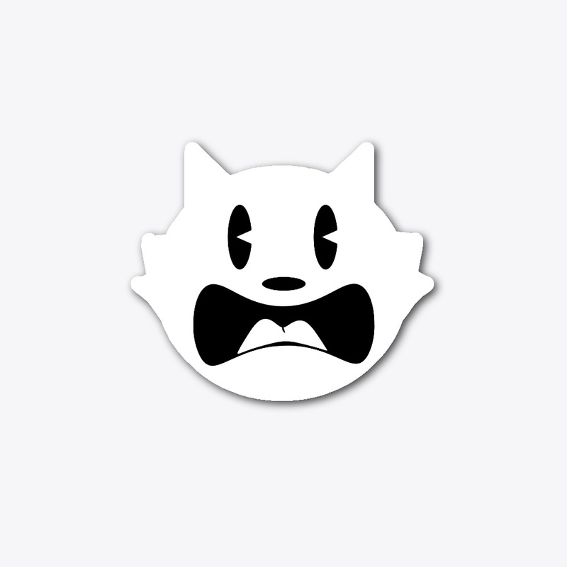 Scaredy Cat Sticker