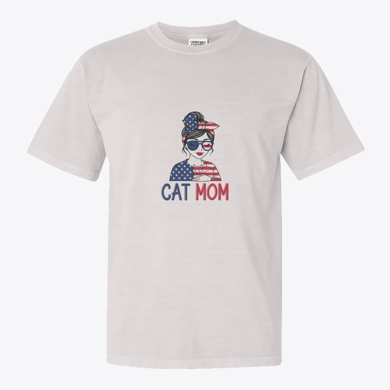 Patriotic Cat Mom - USA Style