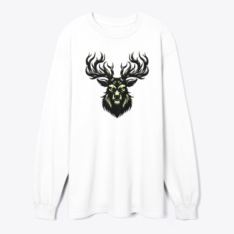 Angry Deer Head Graphic