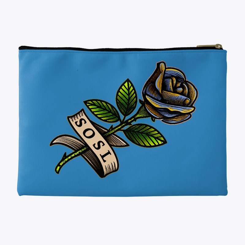 Single Rose keepsake pouch SOSL yel/blu