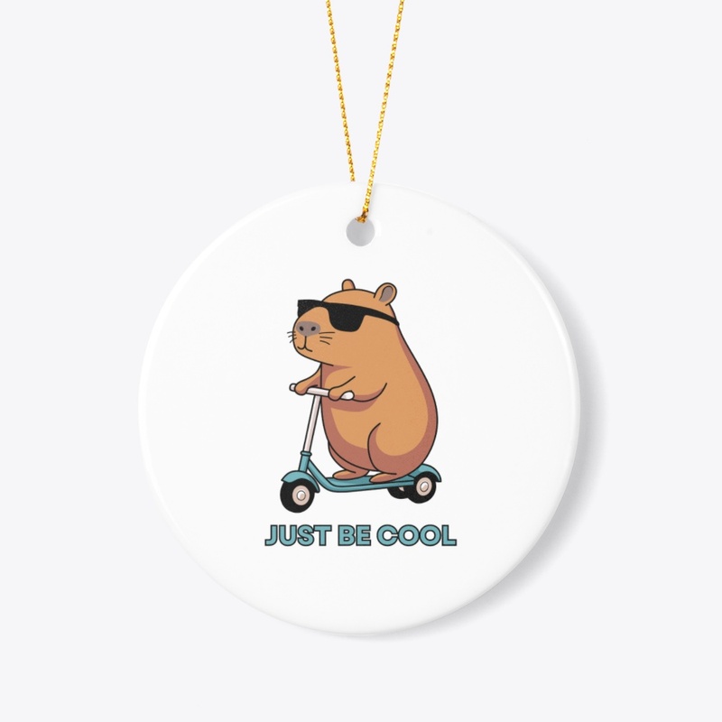 apybara Lazy Day Circle Sticker