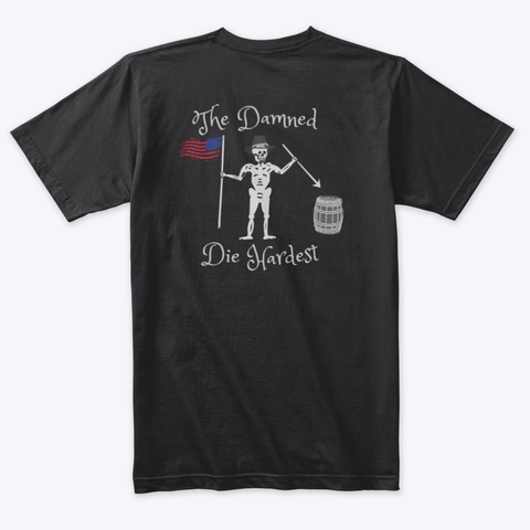 Black Beard Shirt Vintage Black T-Shirt Back