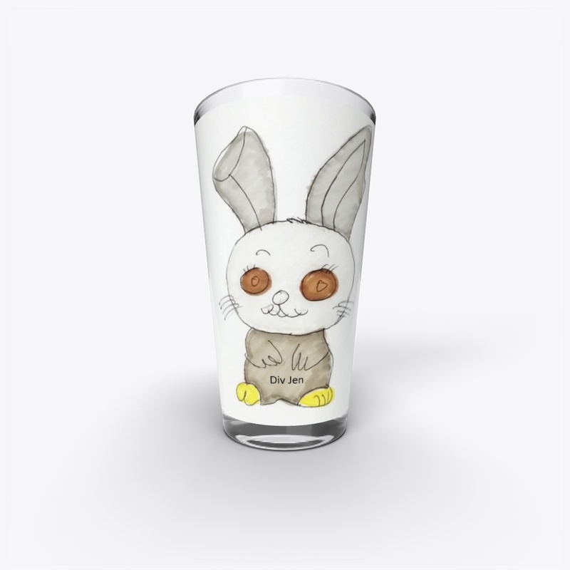 Div Jen Pint Glass