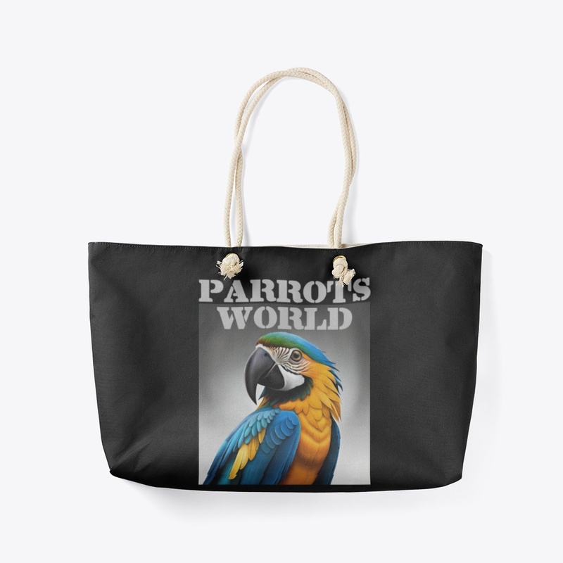 Cartoon Blue & Gold Macaw Parrot