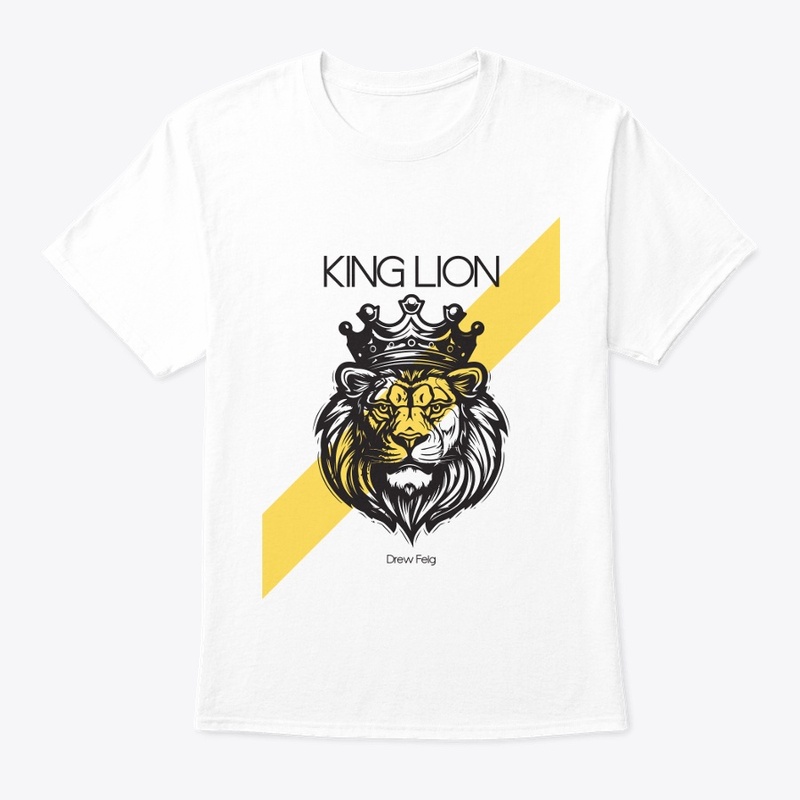 Black Yellow Lion Illustrative Personal 