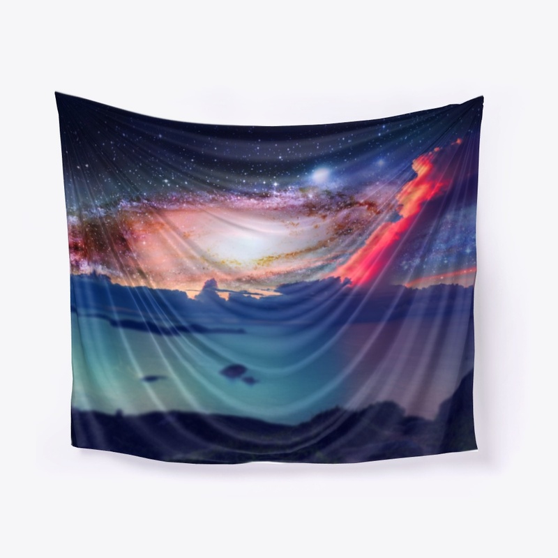 wall tapeatry galaxy design loorax
