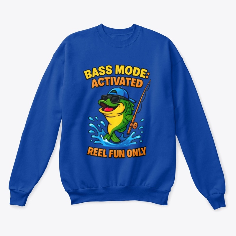 Bass Mode Fishing Fun Tee