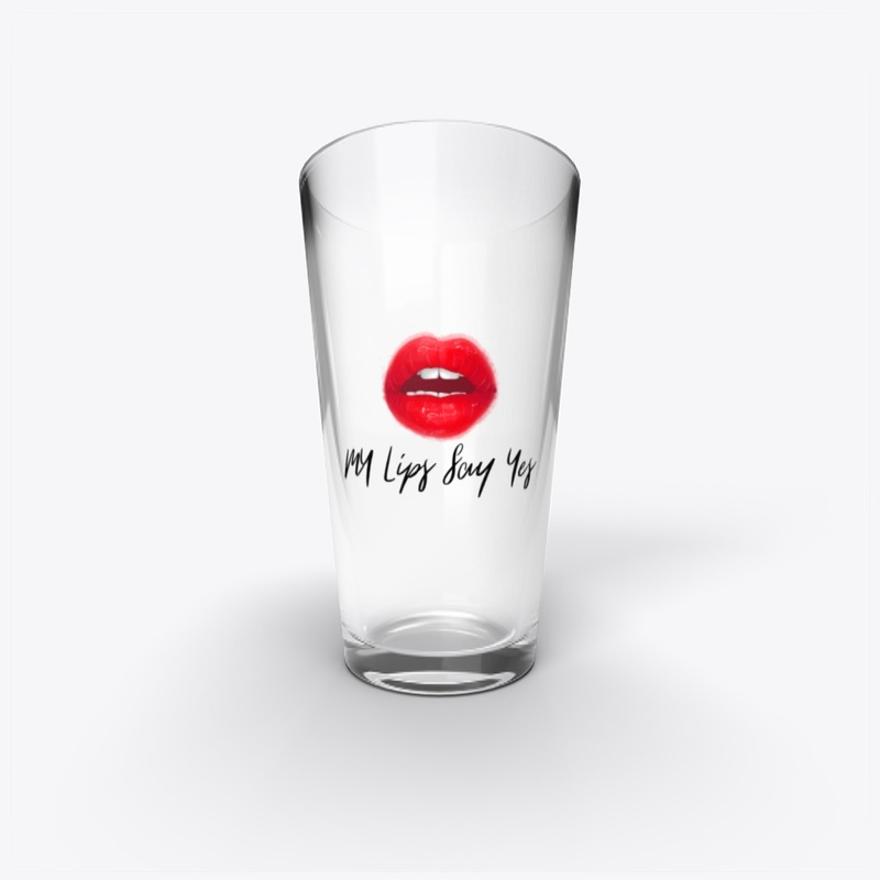 My lips say yes (black)