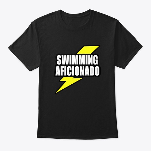 Swimming Hpalt Black T-Shirt Front