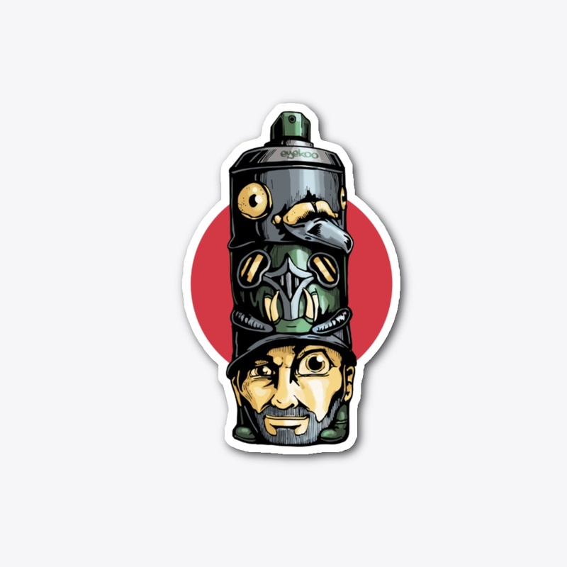 Spraycan Totem
