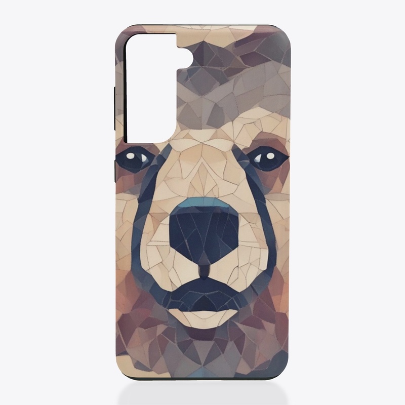 Bear Head Low Poly Design