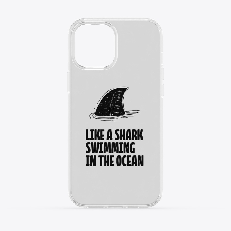 A swimming shark - iPhone cover