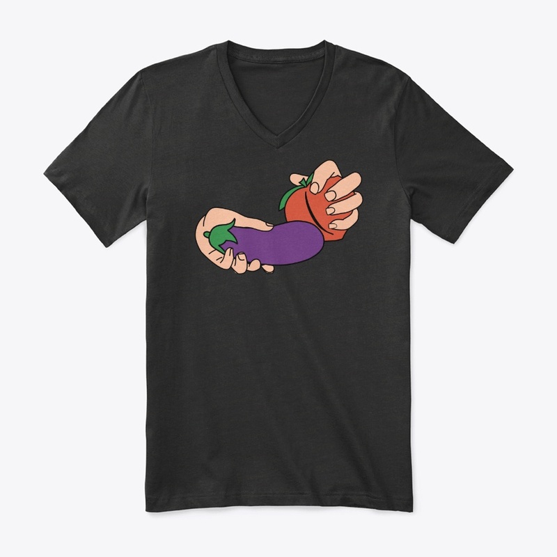 Eggplant Peach Light Hands