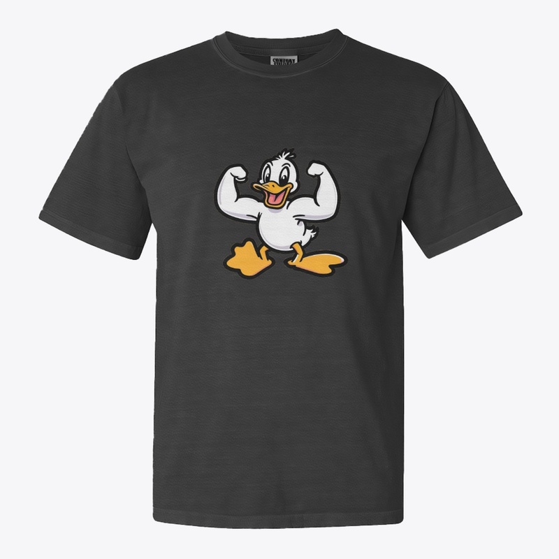 Ducky flexing muscles