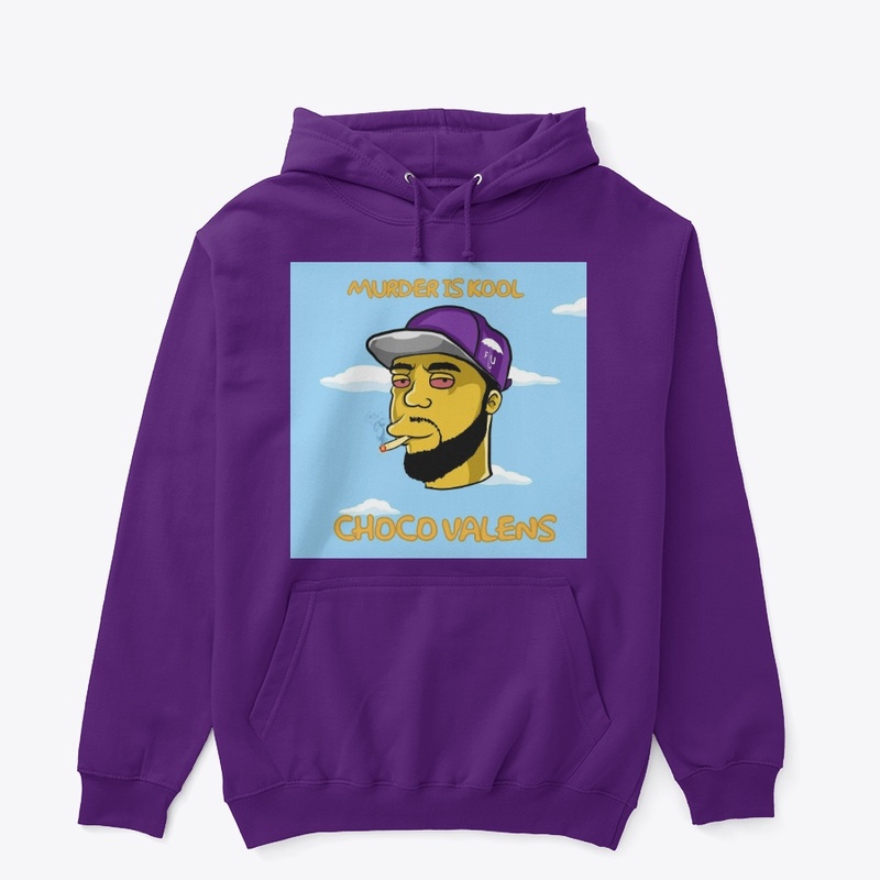 choco valens Murder is kool purp hoodie