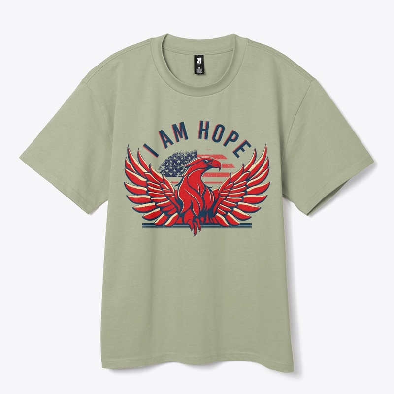 I am Hope Eagle tshirt with us flag