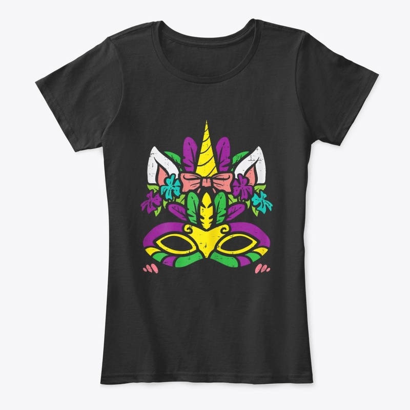 Unicorn Head Mardi Gras Mask