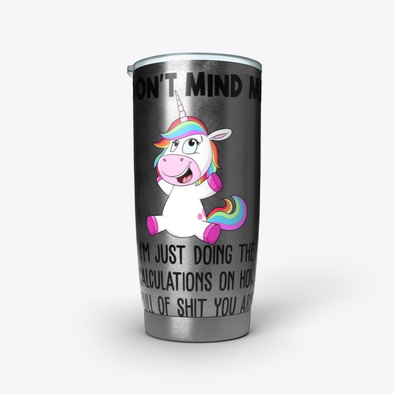 Unicorn Don't Mind Me Funny T-Shirt