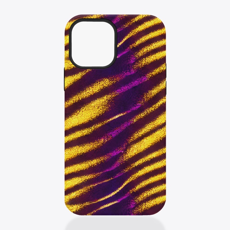 Purple and Gold Tiger Stripes Design 