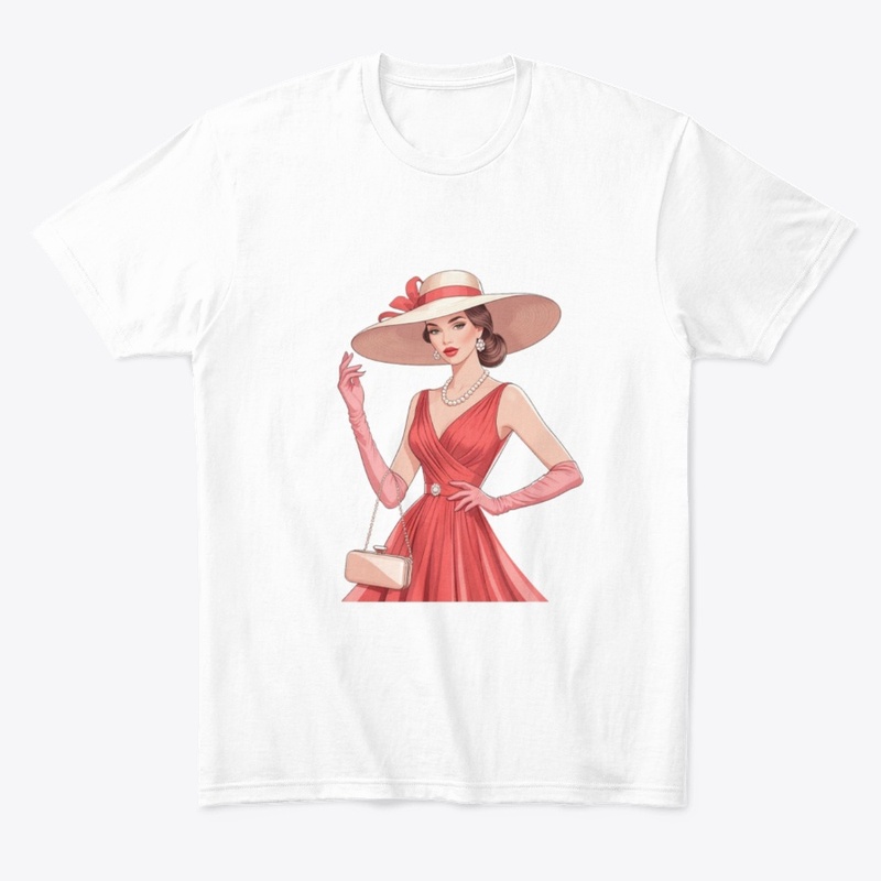 Elegant Lady in Red – High Fashion