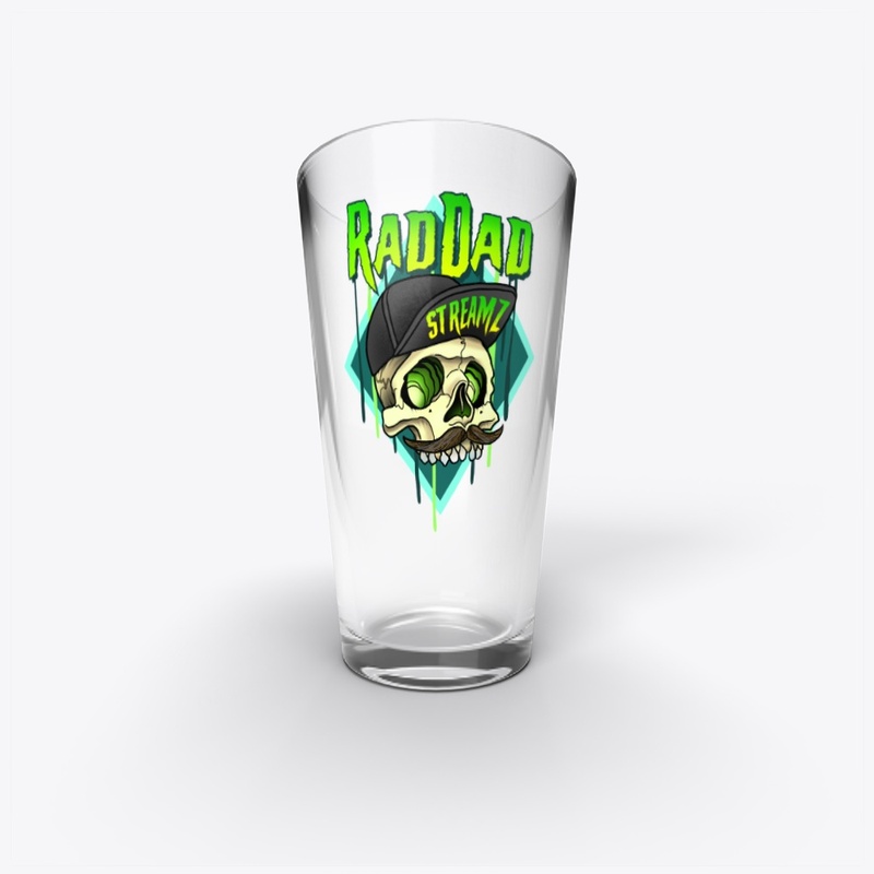RadDadstreamz Pint glass