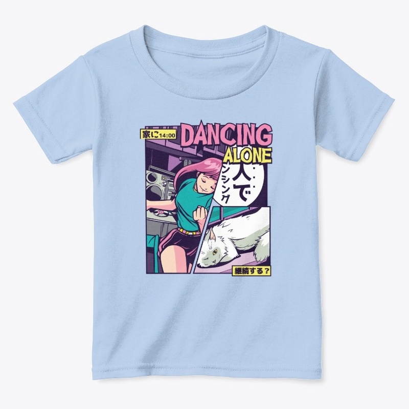 Anime Vaporwave Dancing Girl