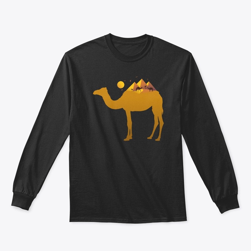 Camel Pyramid Creative Art Design