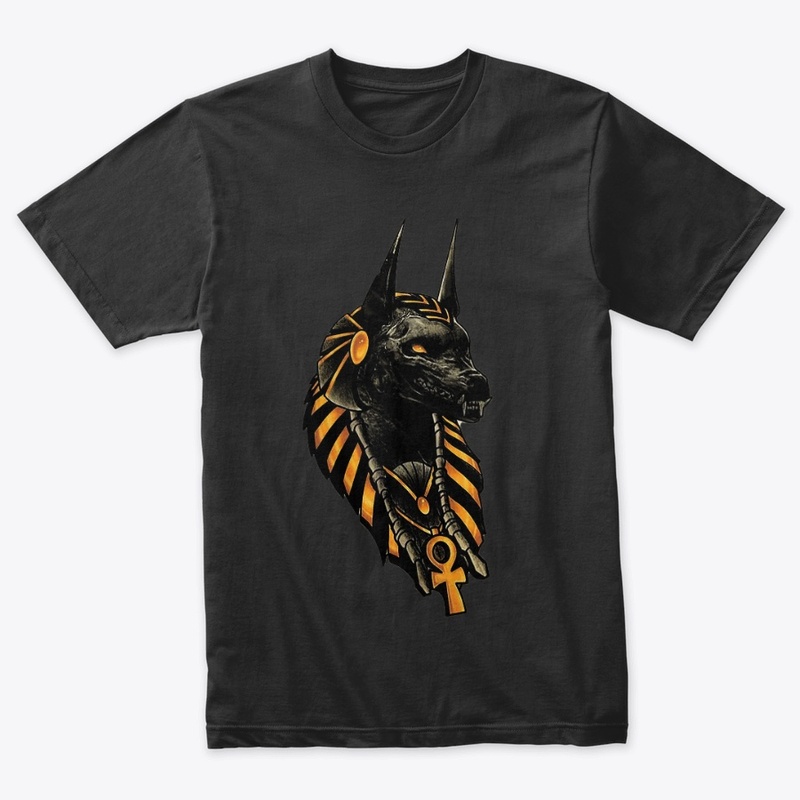 The pharaoh and the god of death Anubis