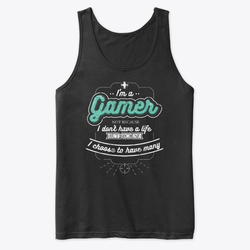 Funny Gamer T-shirt : I'm a gamer not...