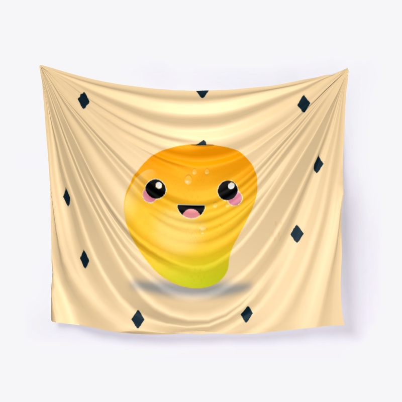 Happy mango fruit kawaii