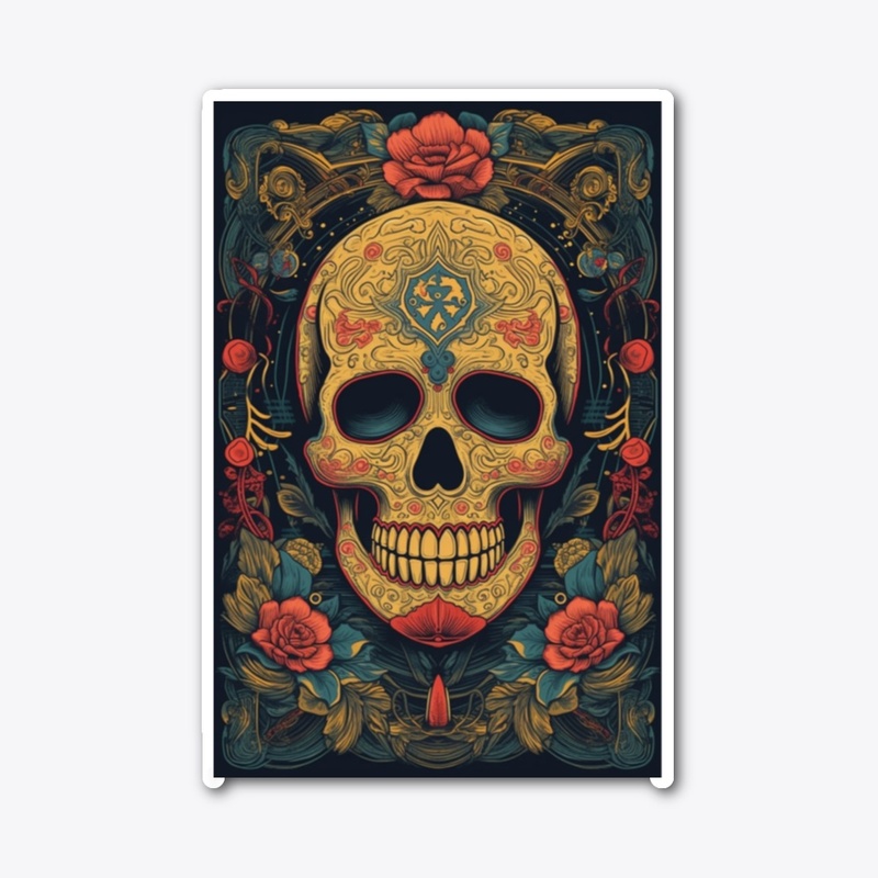 Embrace Afterlife: Dia de Muertos Skull