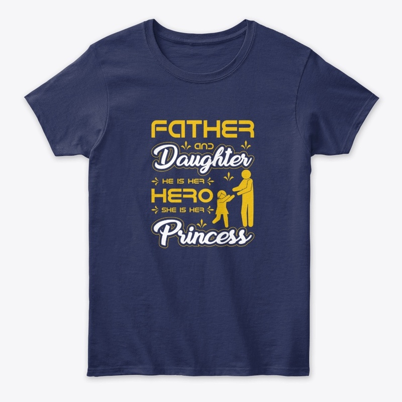 Father and Daughter T Shirt Design