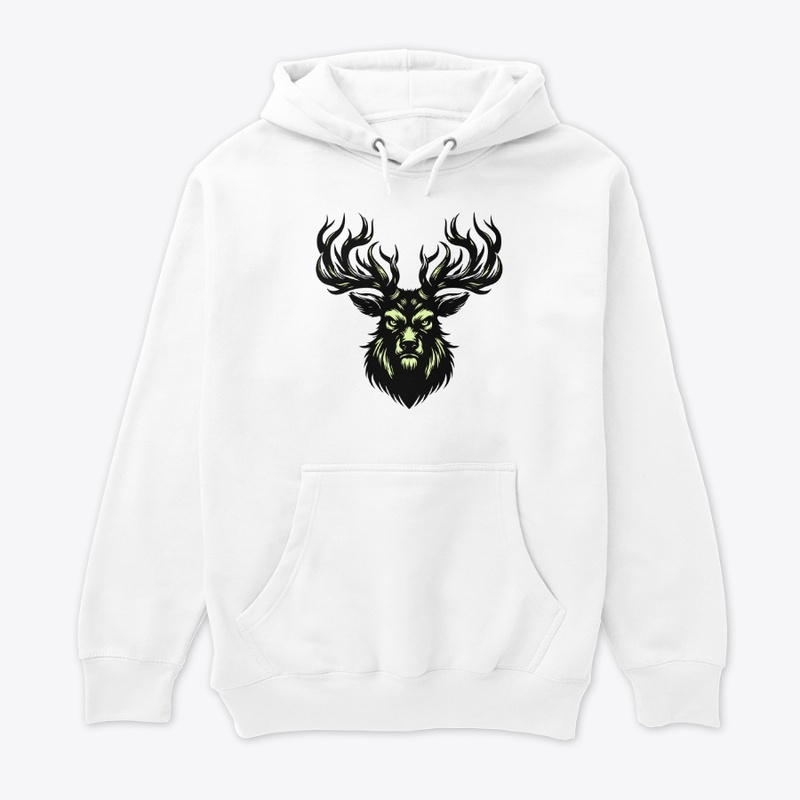 Angry Deer Head Graphic