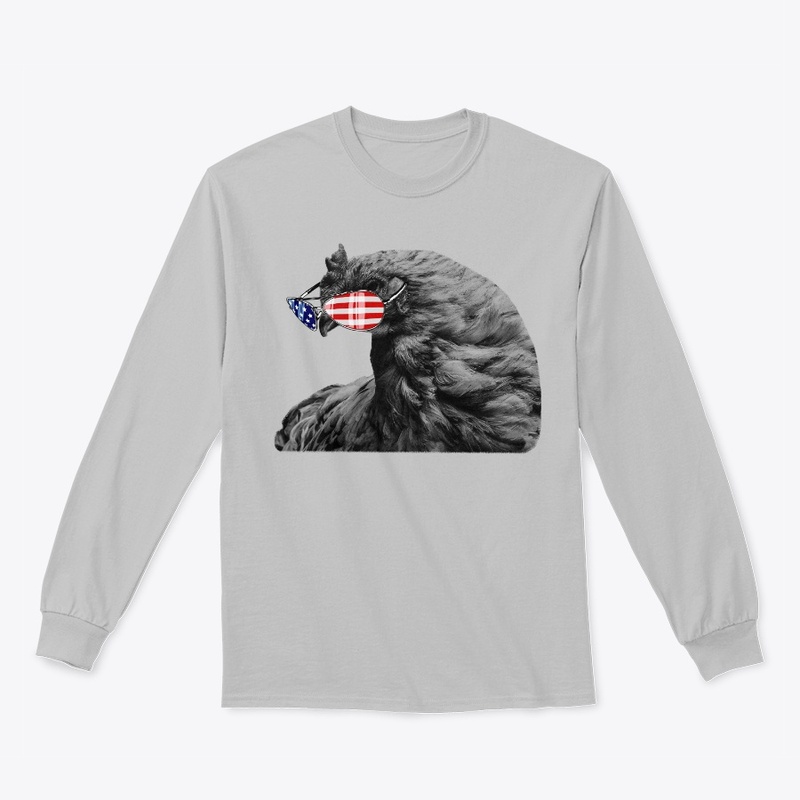 Vintage American Flag Patriot Chicken