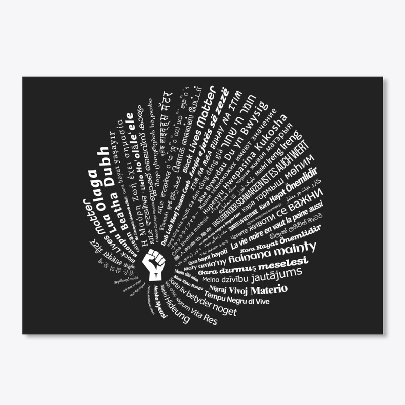 Black Lives Matter Apparel 65 Languages