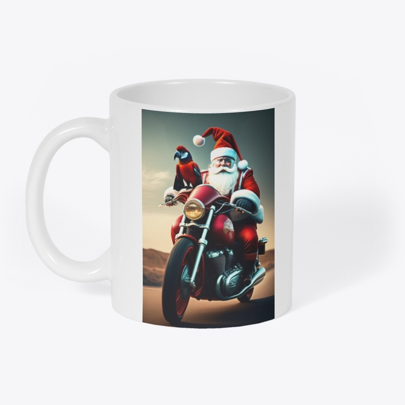 santa on bike 