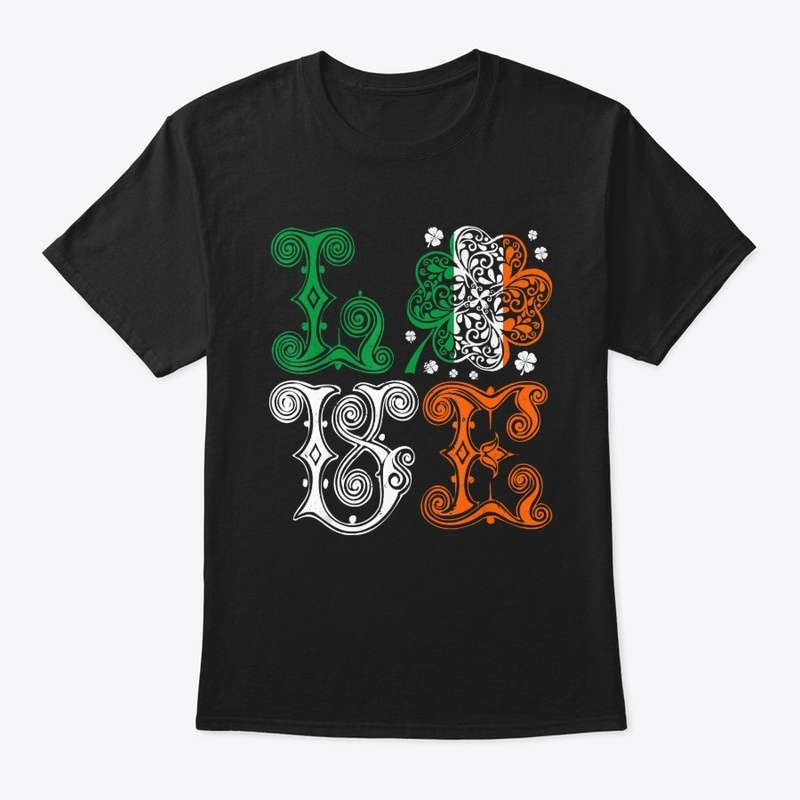 Love St Patrick Day Ireland Shamrock