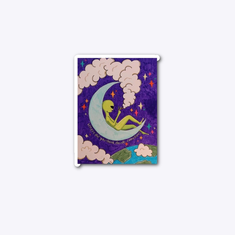 Alien Sticker