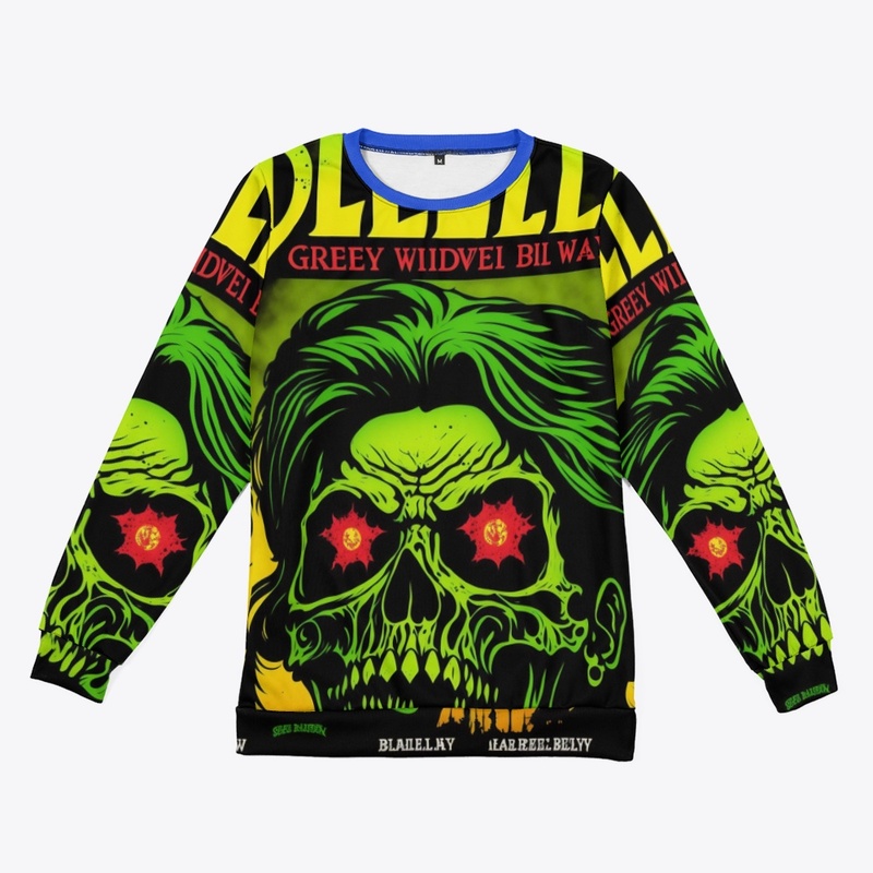Green Zombie with red eyes