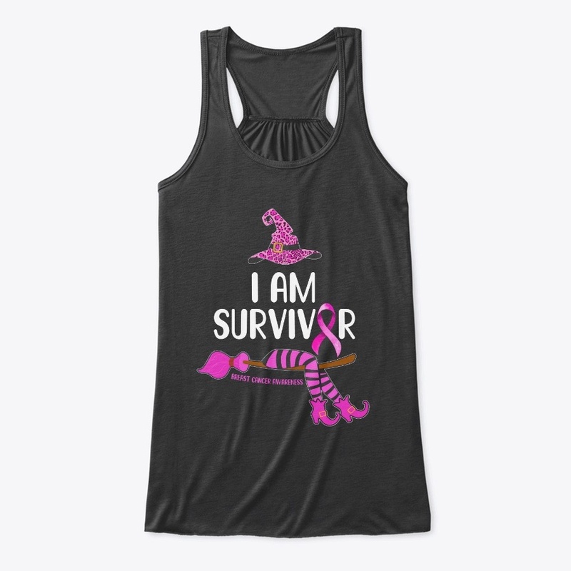 Witch I'm Survivor Breast Cancer Leopard