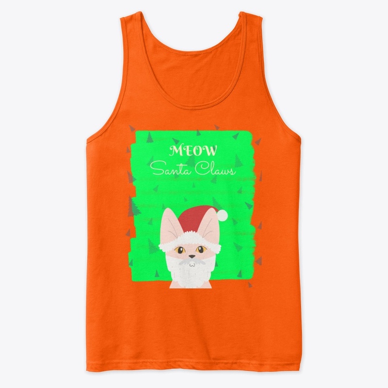 Christmas tank top cute cat