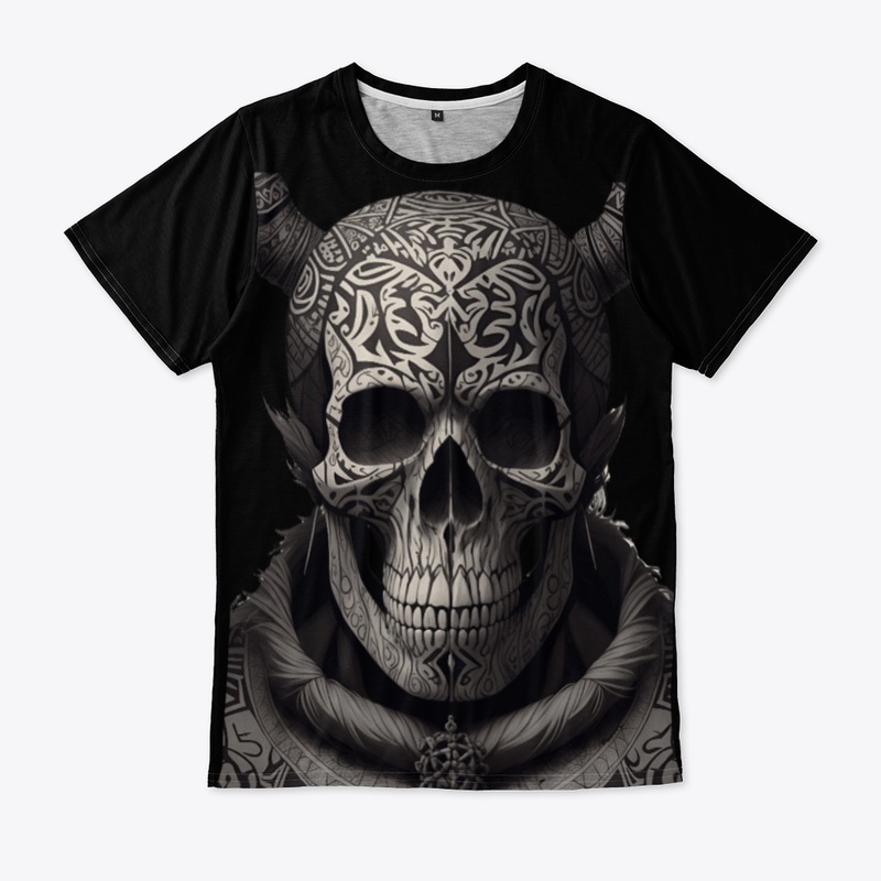 Halloween Tribal Skull Design