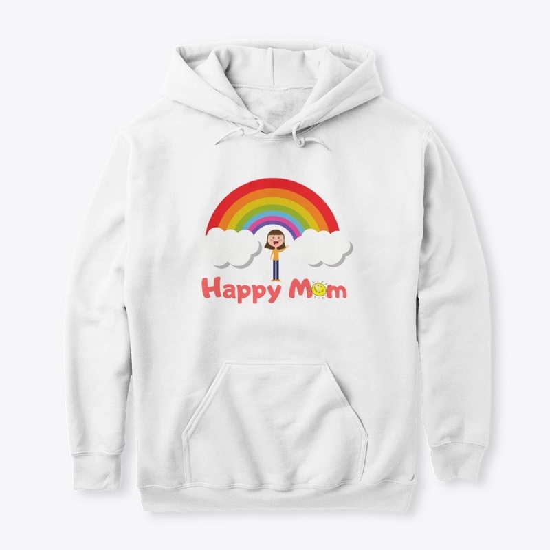 Rainbow colored design for happy moms