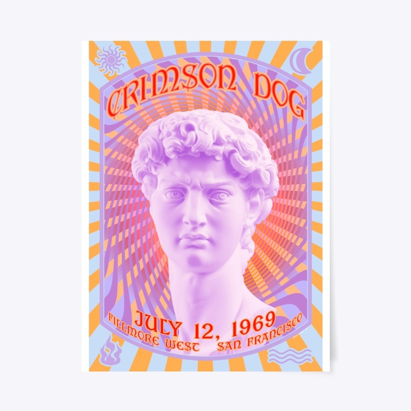 Psychedelic Poster - Crimson Dog